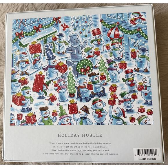 Hallmark Holiday Hustle 1000 Piece Jigsaw Puzzle Snowman Scene 2024 SEALED - Picture 3 of 5